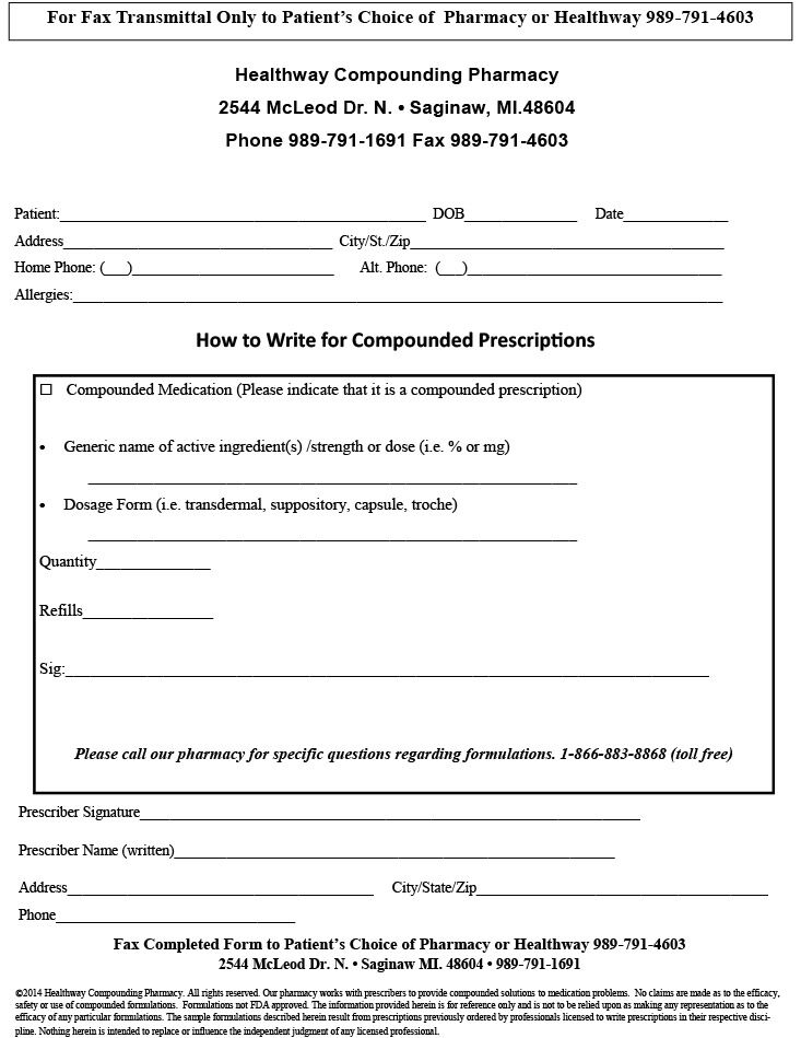How to Write a Compounded Prescription