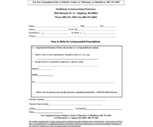 How to Write a Compounded Prescription