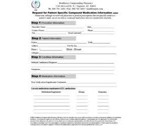 Request for Compounded Medication Information